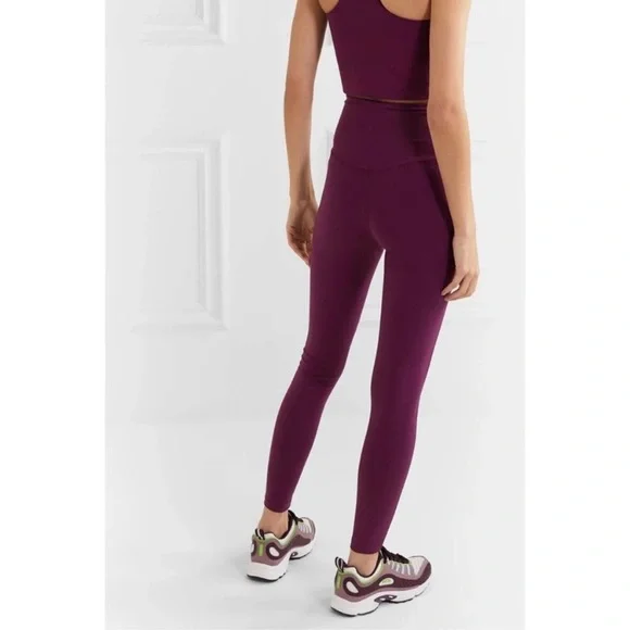 Girlfriend Collective Plum Compressive High Rise Legging Medium Purple Tights - Picture 3 of 16